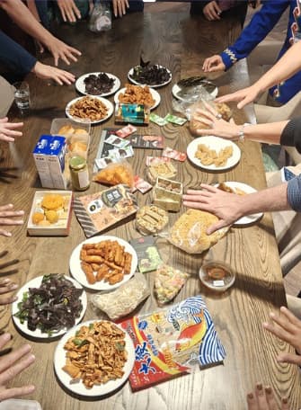 Persecuted Corridor Retreat — sharing a meal together